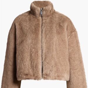Rebecca Minkoff Faux Fur crop Jacket